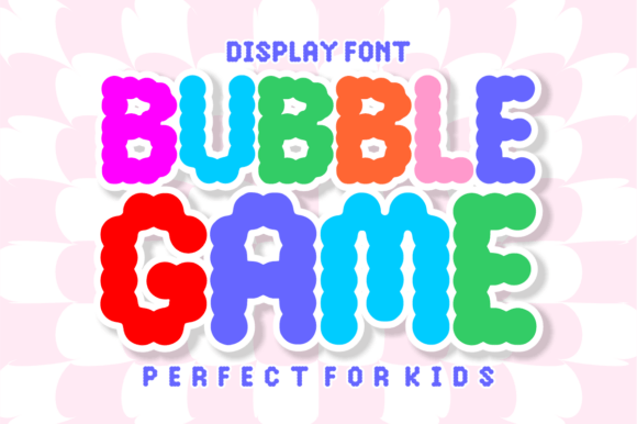 Bubble Game Font: A Playful Display Typeface for Creative Projects