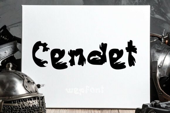 Cendet: The Raw Brush Display Font for Bold Design