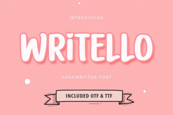 Discover the Cheerful Charm of Writello Font