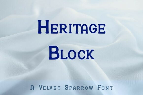 Heritage Block: A Fresh Take on Casual Display Typography
